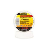 3M Scotch 35 Vinil Elektrik Bandı Beyaz 19 Mm X 20 M (10'Lu)