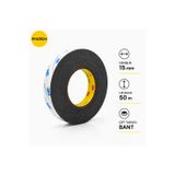 3M Scotch Çift Taraflı Bant 15 Mm X 50 Metre Güçlü Yapıştırıcı Siyah Akrilik Bant Ekran Cam Kasa Kapak Tamir Bandı