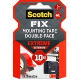 3m Scotch-Fix Extreme Orjinal Çift Taraflı Dış Mekan Montaj Bandı 19 mm x 1,5 M 10 kg Güçlü Yapışkanlı Bant