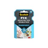 3M Scotch Fıx Şeffaf Çift Taraflı Montaj Bandı 19mm*5mt - Süper Güçlü Yapıştırıcı