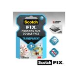 3M Scotch Fıx Şeffaf Çift Taraflı Montaj Bandı 19Mmx1,5Mt - Süper Güçlü Yapıştırıcı