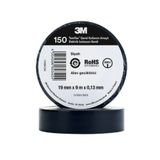 3M Siyah İzole Elektrik Bantı (0,13mmx19mmx9,14Metre) Elektrik Bandı SİYAH 3m