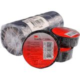 3M Temflex PVC Elektrik İzole Bant 30'lu Siyah Renk 19 mm Genişlik ve 9,15 mt Uzunluk