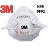3M Vflex 9162E FFP2 Ventilli Solunum Koruyucu Maske 15'li Paket Ergonomik Tasarım ile Nefes Alabilir