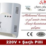 3MK CO220 Karbonmonoksit Dedektörü 220V+Şarjli Pilli