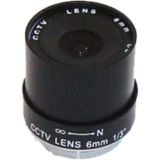 3MK-FL6 6mm Sabit CCTV Lens, Güvenlik Kamera Lensi, Fixel Open Iris Lens