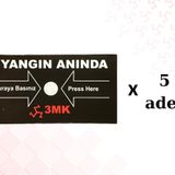 3mk Yangın İhbar Butonu Yedek Cam (5 Adet)