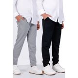 3MODA Erkek Çocuk Ribana Bel Joger Pantolon - 2 li Paket