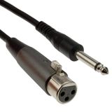 3MT XLR MİKROFON KABLOSU 3MT 6.3 E XLR D ÇİVİ JAKLI MİKROFON KABLOSU 6.3 ERKEK XLR DİŞİ ANFİ KABLOSU MR2899MR-D2,48D