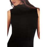 3nbe Kadın Boğazlı Kolsuz Atlet Body - 000-Siyah - M