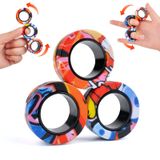 3PC Manyetik Yüzükler Fidget Oyuncak Seti, Renkli Parmak Yüzükleri Oyuncak, Anksiyete Giderici Fidget Oyuncak, Komik Hediyeler Çocuk Fidget Oyuncak Paketi Erkek Kız için, Cadılar Bayramı Oyuncakları