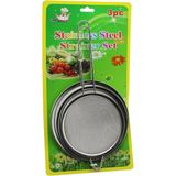 3pcs 16-18-20CM Tel Süzgeç Metal Çerçeve - Sap