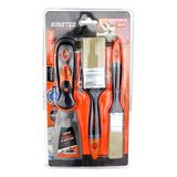 3PCS BOYACI - NALBUR SET 50MM SPATULA - 2X KESTİRME FIRÇA (5264)