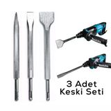 3Pcs Murç Seti Sivri -Düz 25Cm (5224)