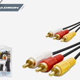 3Rca To 3Rca Görüntü Kablosu 10 M Hadron HD4620