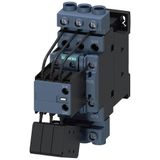 3RT2 SERİSİ KONDANSATÖR KONTAKTÖRÜ, 400 V AC, 11.33kVAR, 1NO+2NC, BOY S0