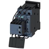 3RT2 SERİSİ KONDANSATÖR KONTAKTÖRÜ, 400 V AC, 7.20kVAR, 1NO+2NC, BOY S0