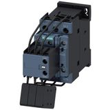 3RT2 SERİSİ KONDANSATÖR KONTAKTÖRÜ, 400 V AC, 8.25kVAR, 1NO+2NC, BOY S0
