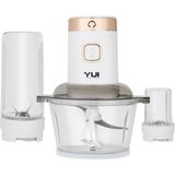 3'ü 1 Arada 2l Doğrayıcı Cam Hazne, Smoothie Blender ve Öğütücü, Beyaz