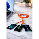 3Ü 1 Arada Çoklu Şarj Kablosu Type C Lightning Micro Usb