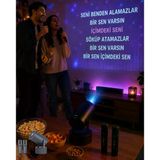 3Ü 1 Arada Karaoke Ve Projeksiyon Sistemi Çift Mikrofon Destekli