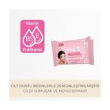 3’ü 1 Arada Makyaj Temizleme Mendili Yüz, Göz & Dudak Için, 240 Yaprak (12 Paket x 20’li)