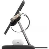 3'Ü 1 Arada Manyetik Magsafe Uyumlu Qi2 15W Kablosuz Şarj Standı, İphone 16, 15, 14 Ve 13 Serisi, Airpods, Apple Watch Vb. İçin Hızlı Şarj Ö