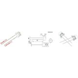 3v 4,8mm Şeffaf Mantar Led Beyaz 20adet