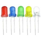 3v 5mm Şeffaf Mantar Led Beyaz 20adet