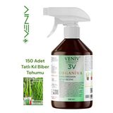 3V Organiva %100 Organik Bitki Besini (500 Ml) + 150 Adet Kıl Biber Tohumu – Doğal Ve Güçlü Gelişim