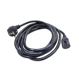 3x1.5 C15 oluklu power güç kablosu 3x1.5 pc monitör kablosu 3m