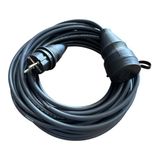 3x1.5mm%100 Bakır TTR Topraklı Seyyar Uzatma Kablosu (SİYAH, 80 METRE)