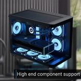 3X12CM Mirror A-Rgb Fanlı Bilgisayar Kasası, Panoramik Tempered Panel ile