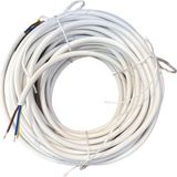 3x1,5 MM CCA TTR BEYAZ RENK KAUÇUK TOPRAKLI SEYYAR ELEKTRİK KABLOSU (25 METRE)