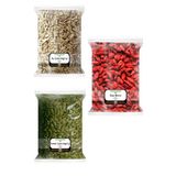 3X170 Gr. Gojiberry Goji Berry Çiğ Kabak Çekirdeği İçi Ay Çekirdeği İçi 170'Şer Gram 3 Paket