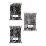 3X170 Gr. Siyah Beluga Mercimek Siyah Nohut Siyah Fasulye 170'Şer Gram 3 Paket