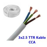 3X2.5 Cca Ttr Kablo Çok Telli Metre Seçenekli Tam Kesit Kablo 100 Metre
