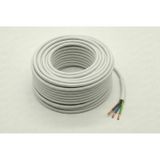 3x2.5 Tam Kesit Cca Ttr Elektrik Uzatma Kablosu 30 Metre Beyaz 1