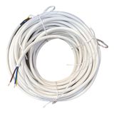 3x2.5mm TTR Tekli Beyaz Topraklı Kauçuk Uzatma Kablosu (20 METRE)
