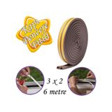 3x2 6 Metre Kapı Pencere Bandı Kahverengi Fitili Yapışkanlı Soğuk Izolasyon Bant