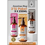 3X250ML Çilek, Portakal ve Hindistan Cevizi Aromalı ve Afordizyak, Kayganlaştırıcı Etkili Masaj Yağı