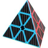 3X3 Piramit Hız Küp Karbon Fiber Etiket Bulmaca Küp 3X3x3 Hız Küp Üçgen Sihirli Küp Bulmaca Oyuncak Sihirli Küp Bulmacalar