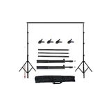 3x3m Backdrop Fon Standı Stüdyo Stand Kit Taşıma Çantalı Set 3x3 Metre Fon Stant