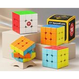 3X3X3 Rubik Zeka Küpü - Turuncu - Sarı - Kırmızı - Yeşil