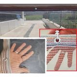 3x6 M Balkon ve Kedi Koruma Filesi, Dolu ve Kuş Ağı Için Güvenli File - Ahşap - Seçenek 1
