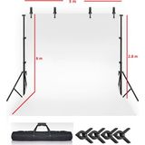 3x6 M White Screen Beyaz Fon Perde Fotoğraf ve Ürün Çekimleri Için + Fon Standı