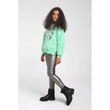 4-14 Yaş Escabel Kız Çocuk Salash Kesim Kapişonlu Sweatshirt Yeşil