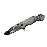 4 23 6 Swat Kurtarma / Kamp Çakı 20Cm - Yarı Otomatik, Kemerlikli, Cam Kırma İp Kesme Aparatlı