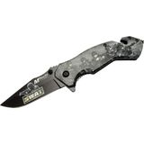 4 23 6 Swat Kurtarma / Kamp Çakı 20CM - Yarı Otomatik, Kemerlikli, Cam Kırma ve Ip Kesme Aparatlı