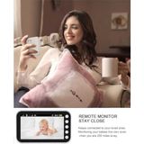4.3 Inç Wifi Bebek Monitörü, 8 Ir Gece Görüş Ledli Güvenlik ve Bebek Izleme Kamerası 2 Yönlü Ses Beyaz Blm-34 - Standart
